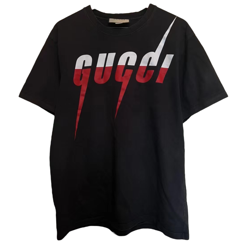 GUCCI BLADE COTTON BLACK TEE
