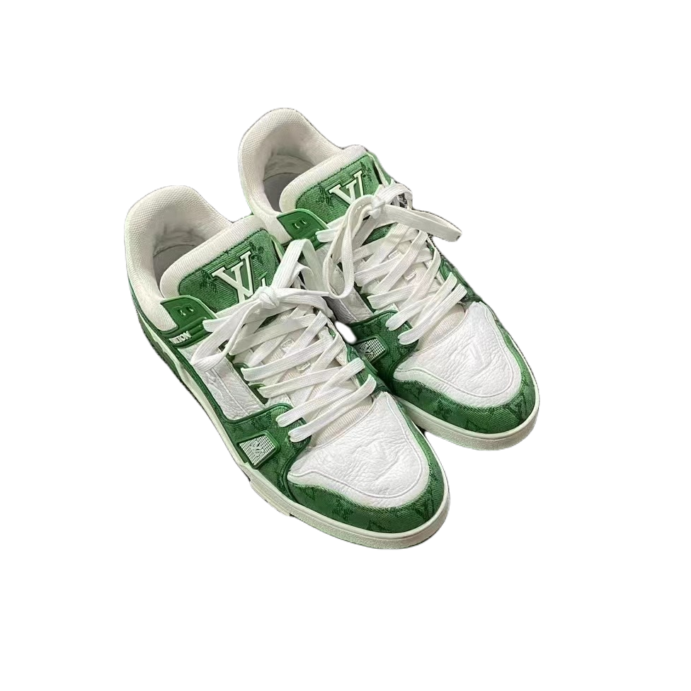 Louis Vuitton Trainer ‘Green Monogram Denim’