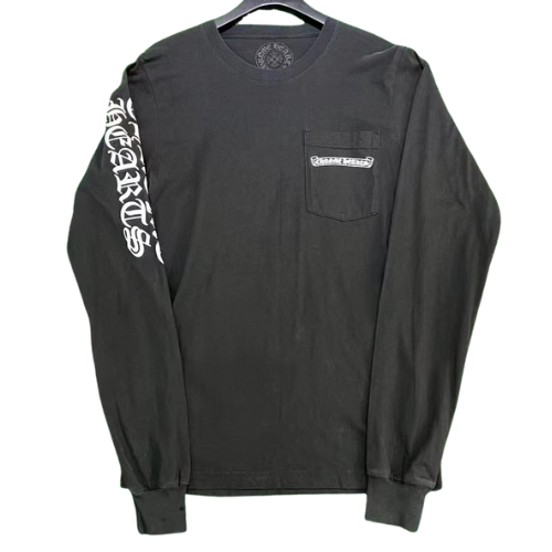 CHROME HEARTS LONG SLEEVE BLACK TEE