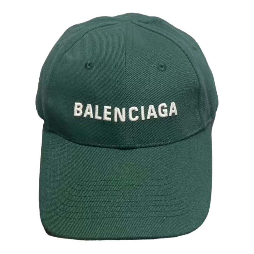 BALENCIAGA LOGO DARK GREEN CAP