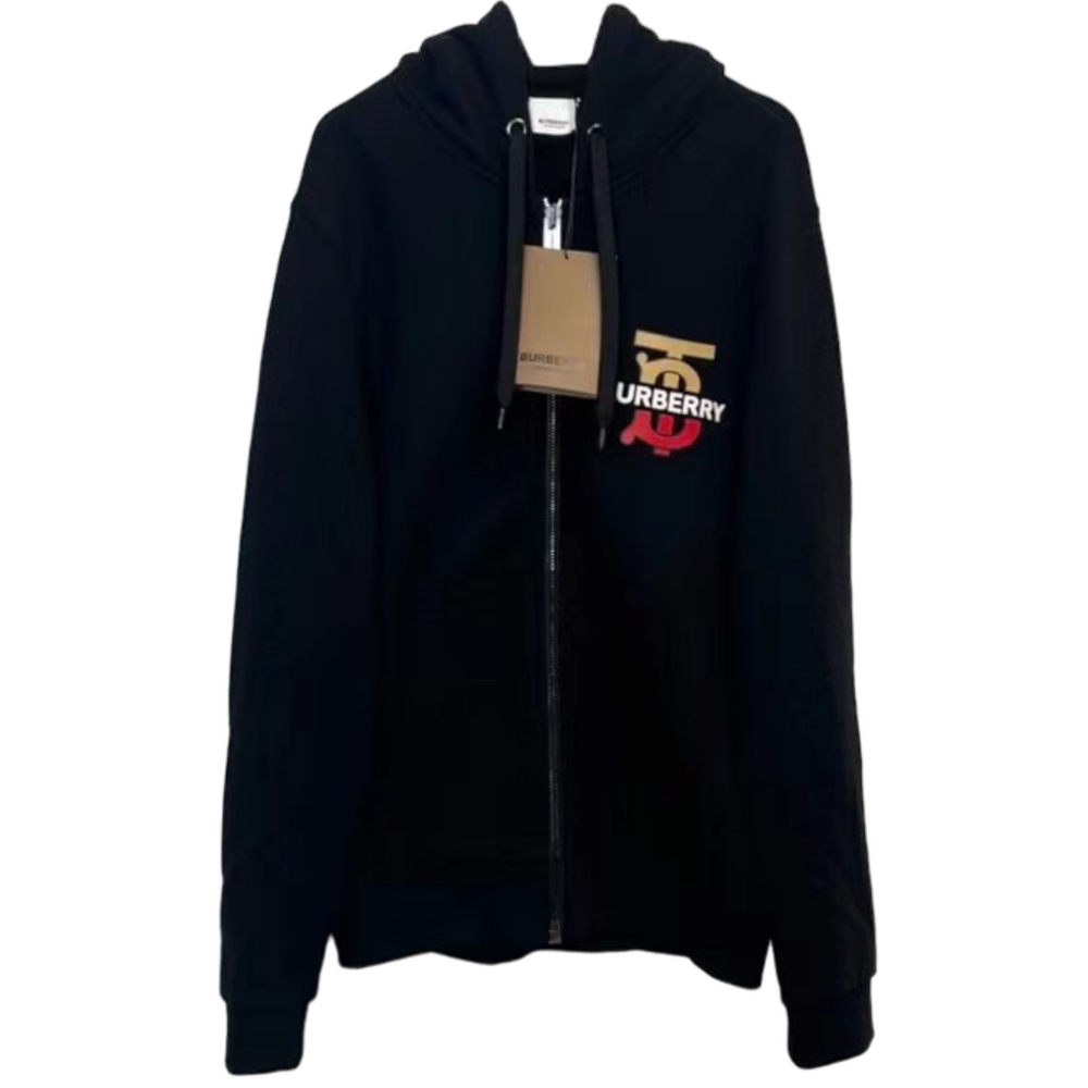 BURBERRY EMERSON TB LOGO BLACK HOODIE