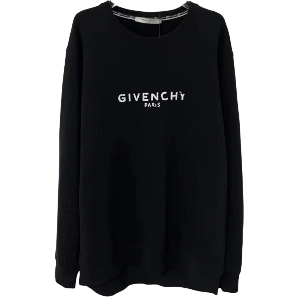 GIVENCHY PARIS SMALL LOGO BLACK SWEATSHIRT