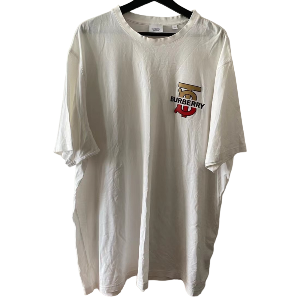 BURBERRY EMERSON TB LOGO WHITE TEE