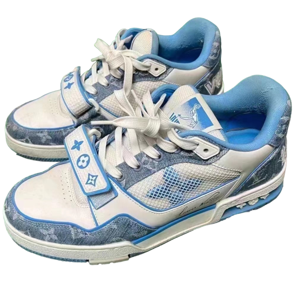 Louis Vuitton Trainer Low ‘Light Blue Monogram Denim’