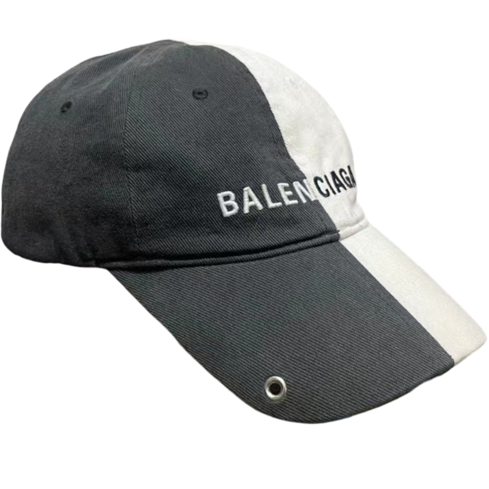 BALENCIAGA 50/50 BLACK & WHITE CAP