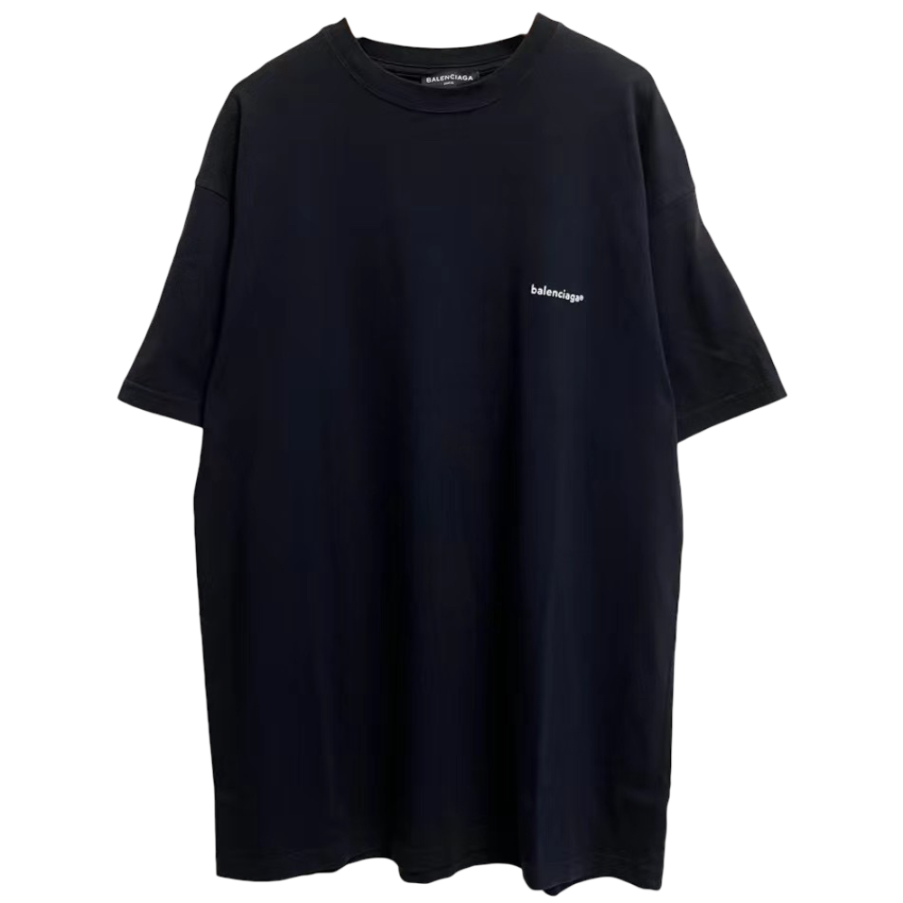 BALENCIAGA SMALL LOGO BLACK TEE