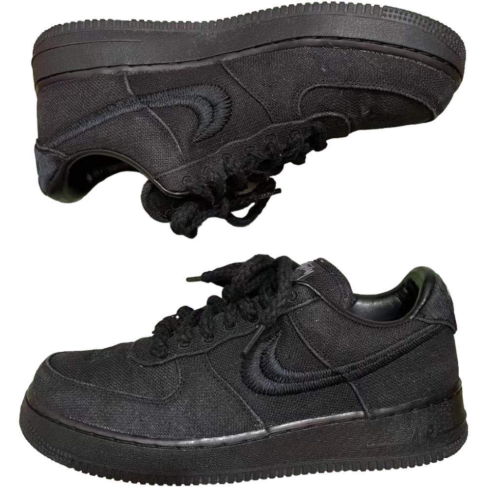 NIKE X STUSSY AIR FORCE 1 LOW TRIPLE BLACK NIKE X STUSSY AIR FORCE 1 LOW TRIPLE BLACK
