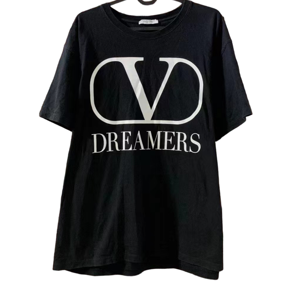 VALENTINO V DREAMERS LOGO BLACK TEE