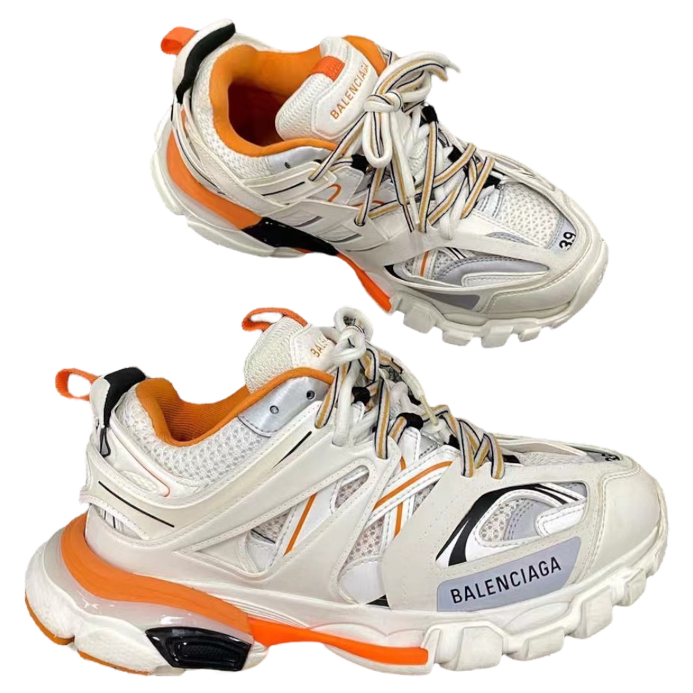 BALENCIAGA TRACK SNEAKER ‘WHITE ORANGE’