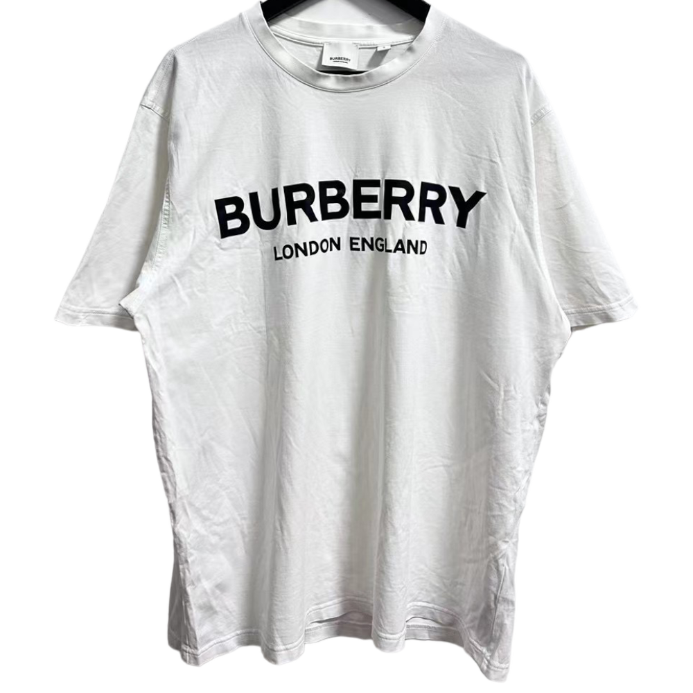 BURBERRY LETCHFORD LONDON WHITE TEE BURBERRY LETCHFORD LONDON WHITE TEE