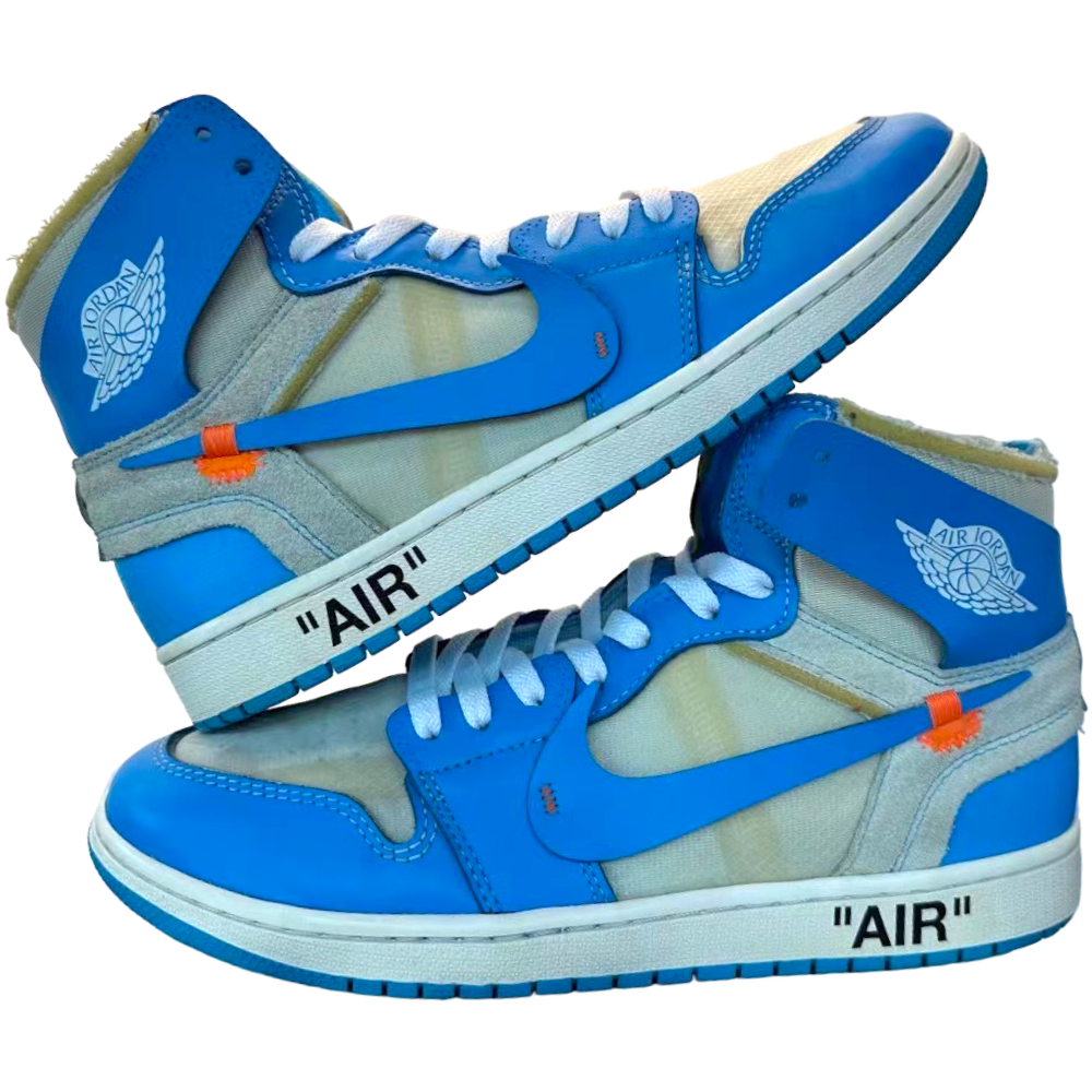 NIKE X OFF-WHITE AIR JORDAN 1 RETRO HIGH OG ‘UNC’ NIKE X OFF-WHITE AIR JORDAN 1 RETRO HIGH OG ‘UNC’