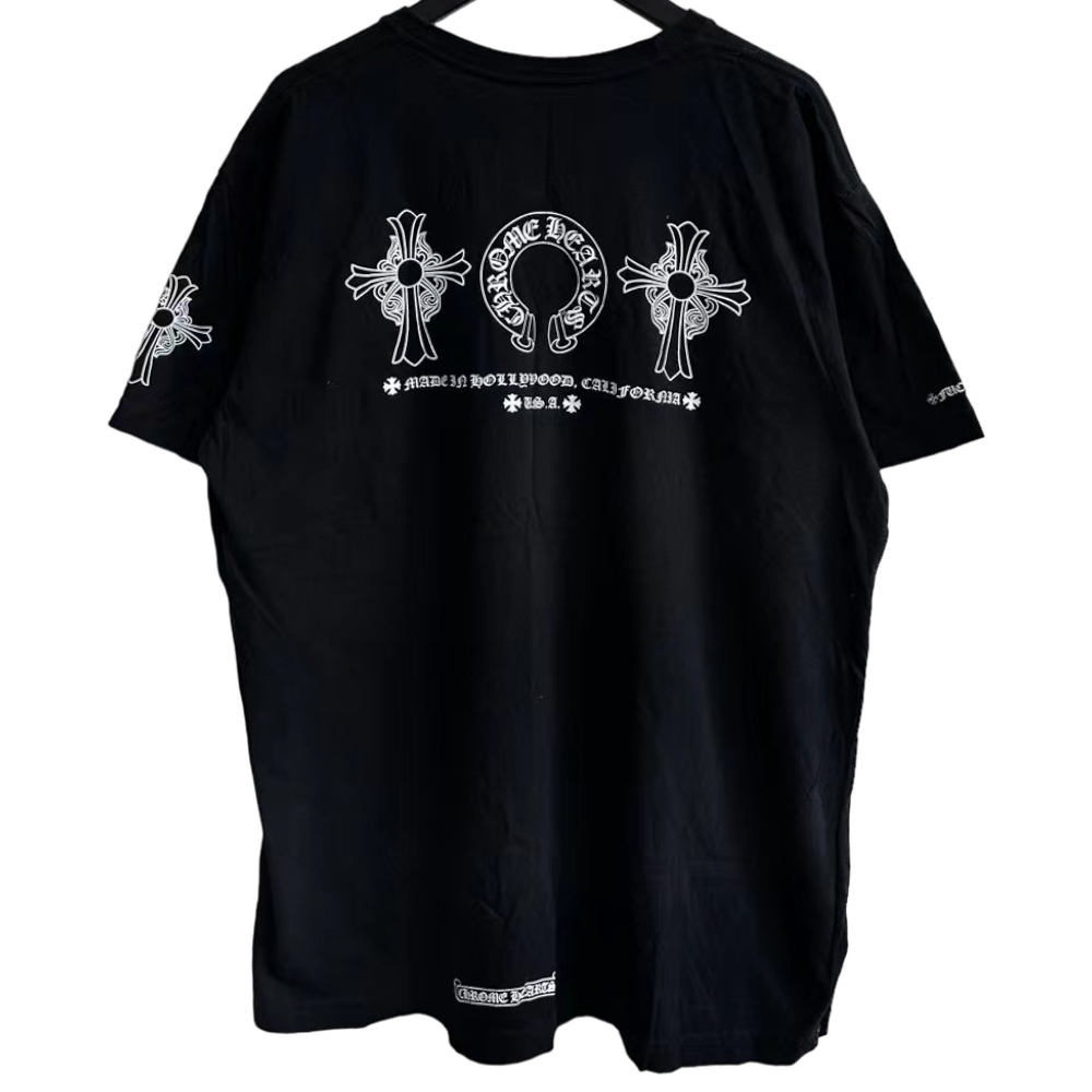 CHROME HEARTS BLACK AND WHITE TEE