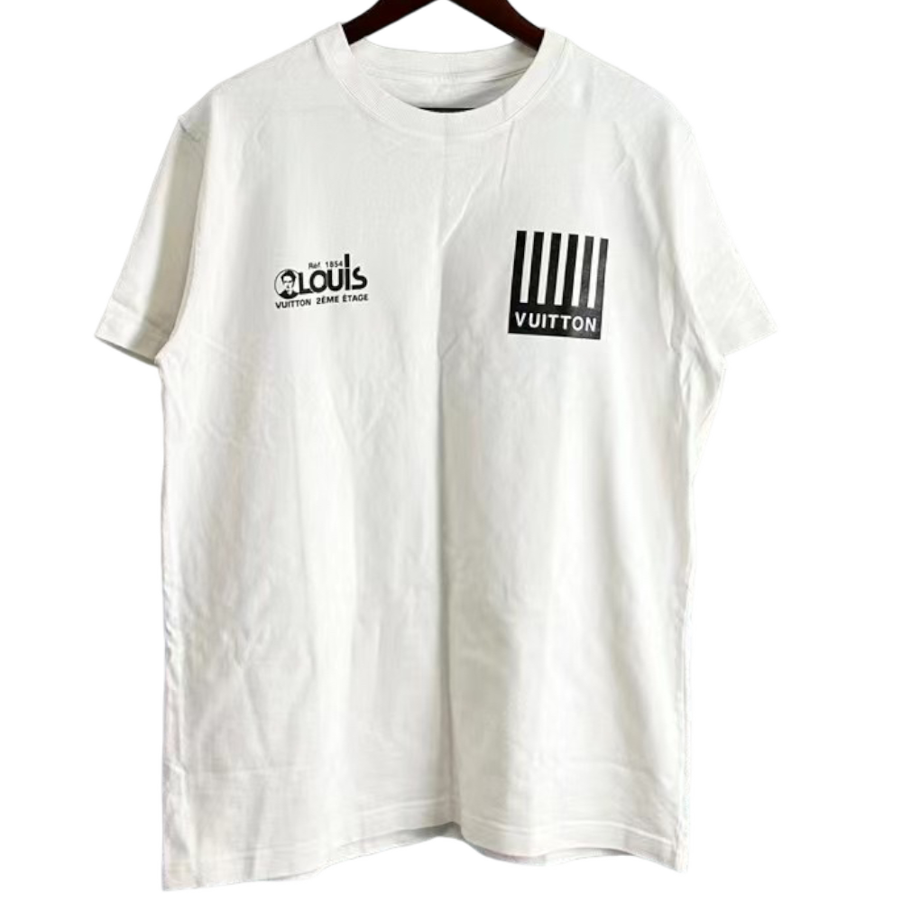 LOUIS VUITTON MULTI LOGOS MONOGRAM WHITE TEE