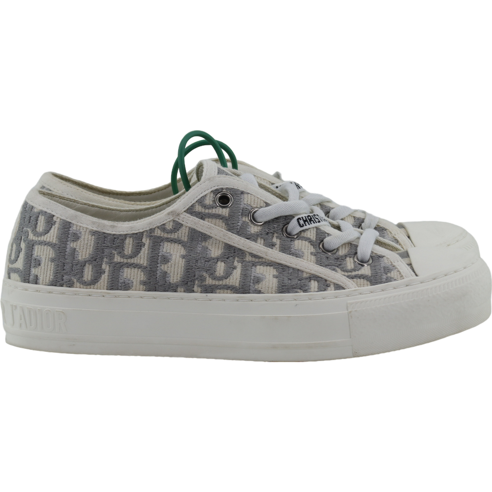 DIOR WMNS WALK’N’DIOR EMBROIDERED CANVAS LOW ‘DEEP BLUE’