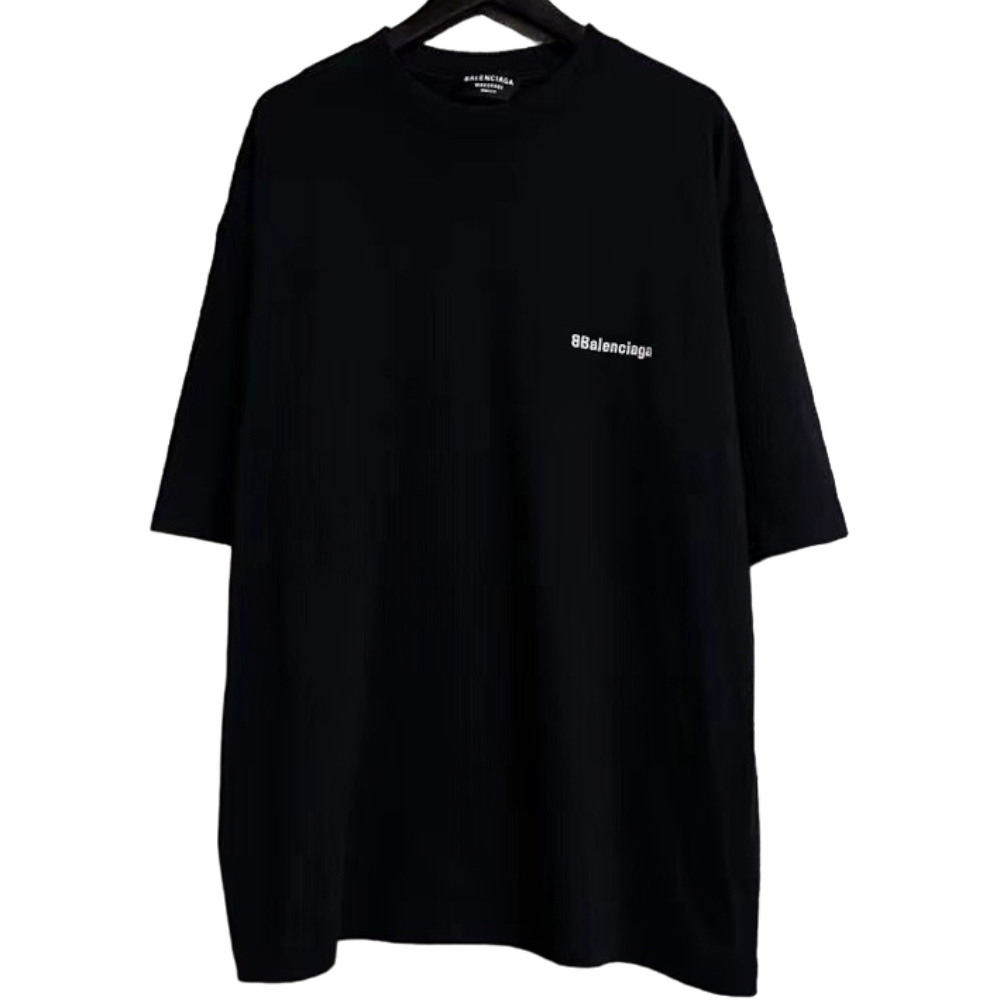 BALENCIAGA BB CORP BLACK TEE