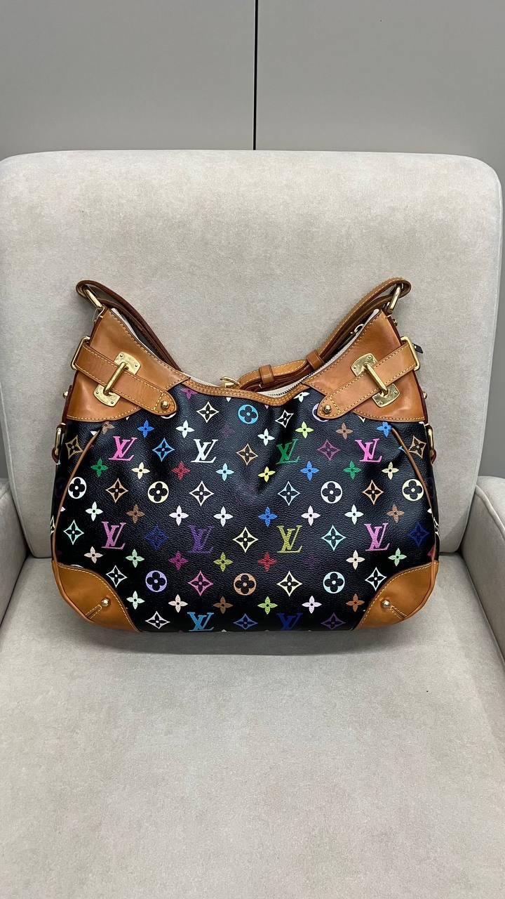 Louis Vuitton X Takashi Murakami Greta in Multicolor Black