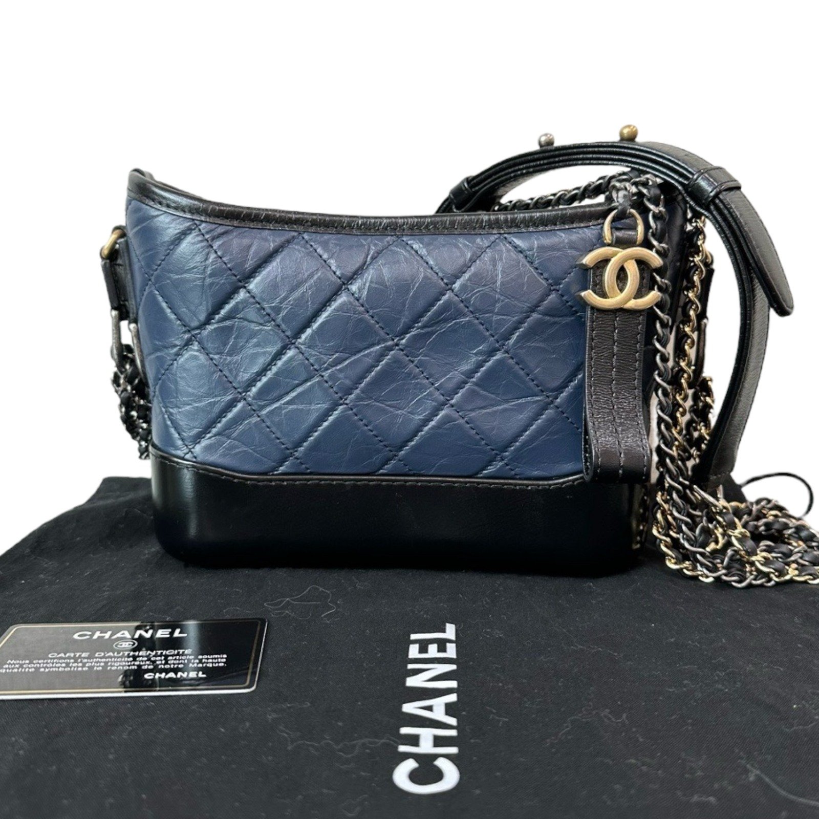 Chanel Small Gabrielle Hobo Bag in Blue