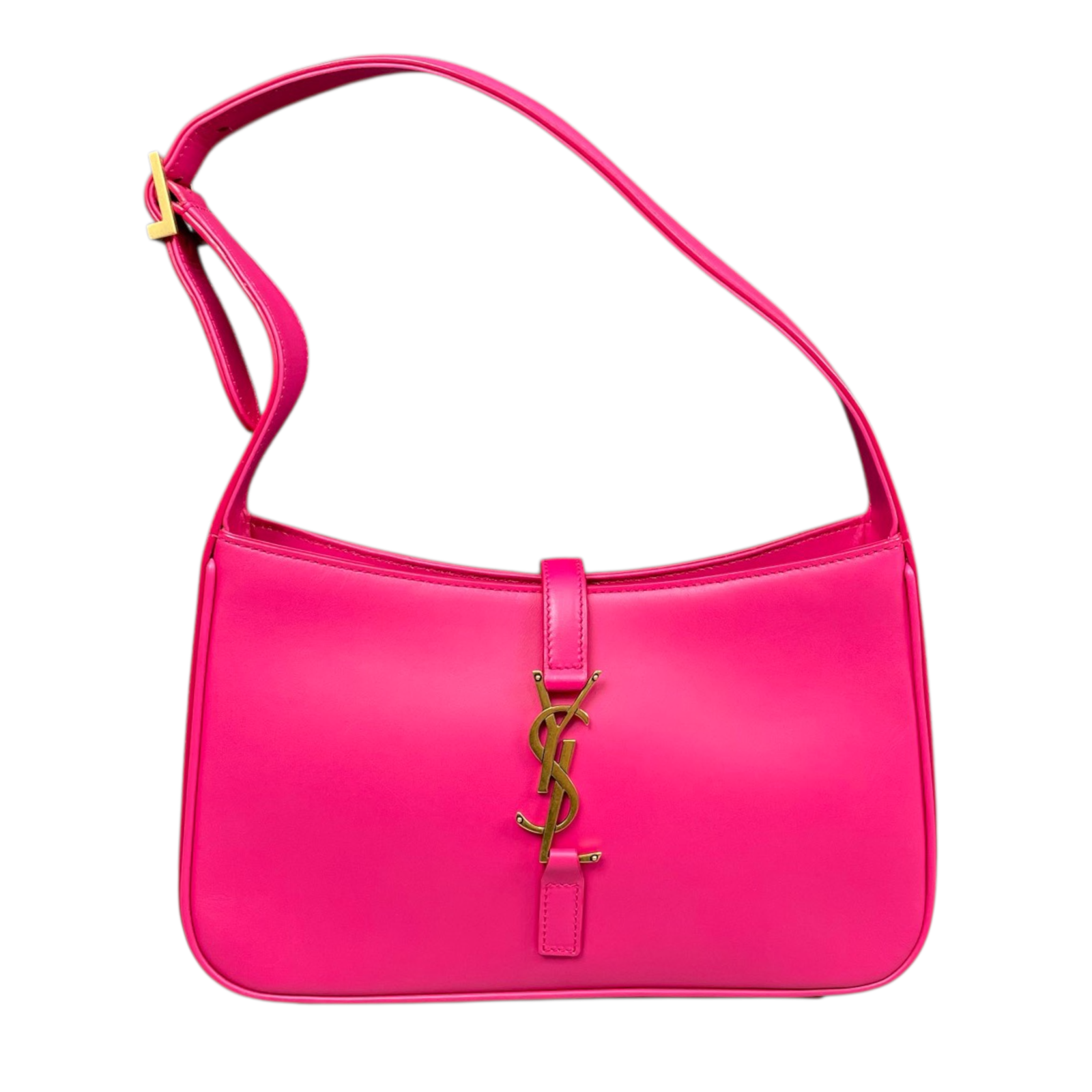 YSL Saint Laurent Le 5 a 7 Hobo Bag in Pink GHW