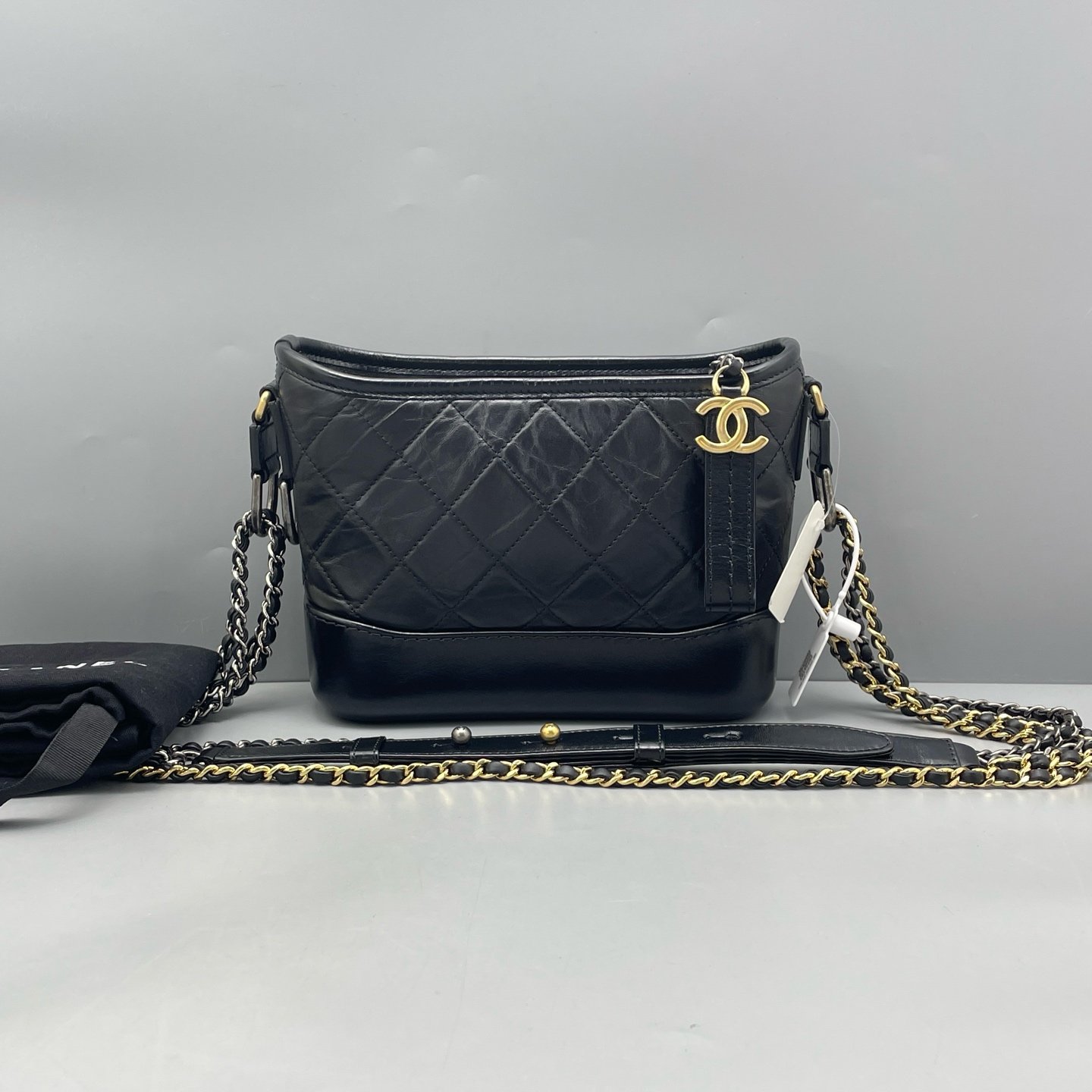 Chanel Small Gabrielle Hobo Bag in Black