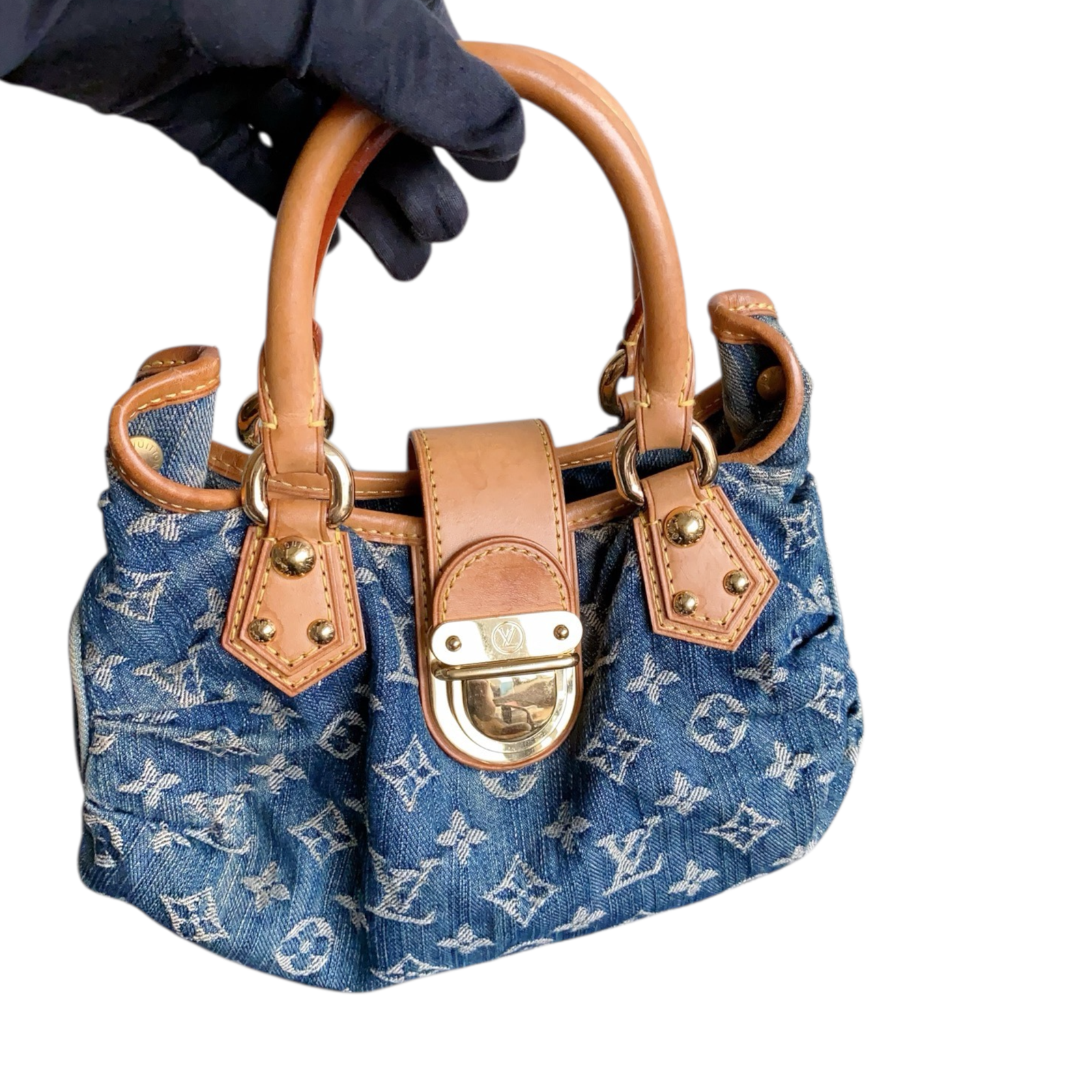Louis Vuitton Pleaty in Monogram Denim GHW