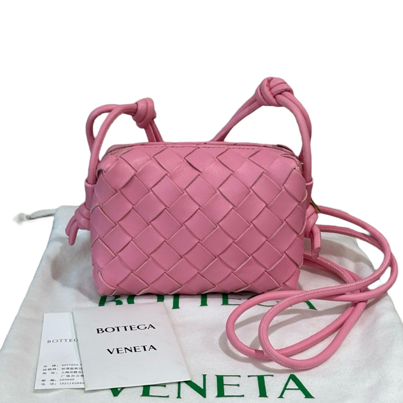 Bottega Veneta Candy Loop Bag in Pink